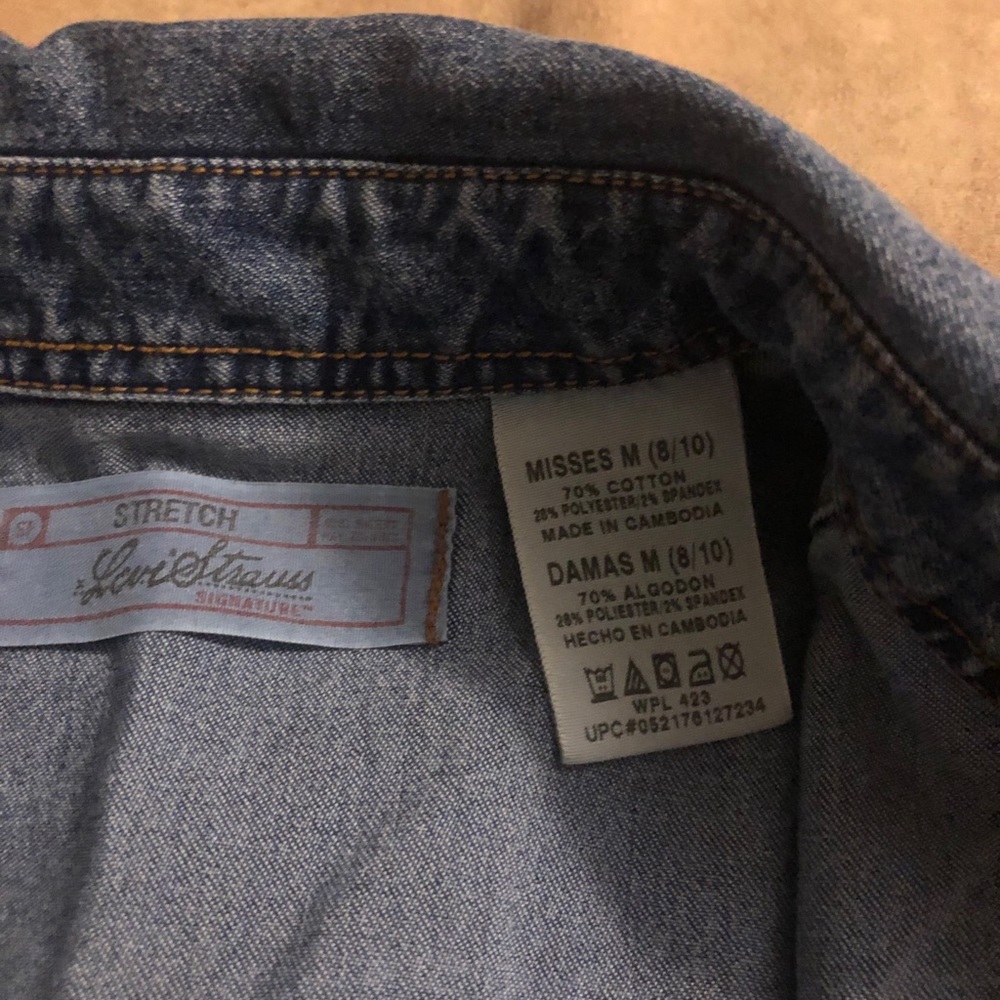 Denim Pearl Snap Shirt